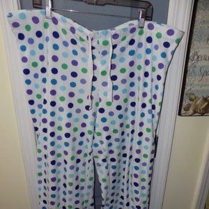 Unbranded Polka-Dot Print Fleece Lounge Sleep Pant